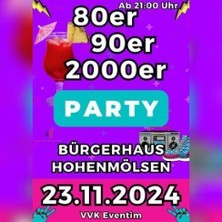 80er, 90er 2000er Party